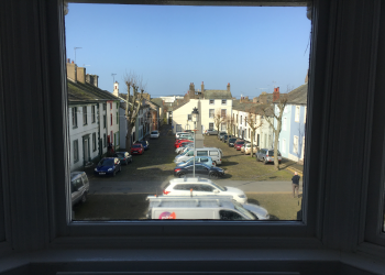 View from bedroom onto Portland Square